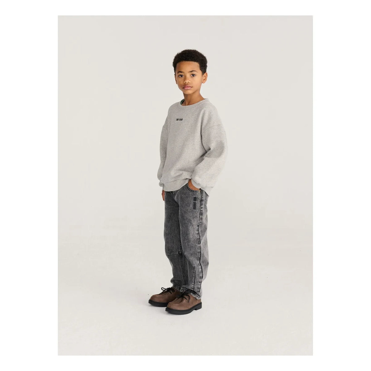 Bobo Choses - Mushroom Sweatshirt Organic Cotton | Heather Grey