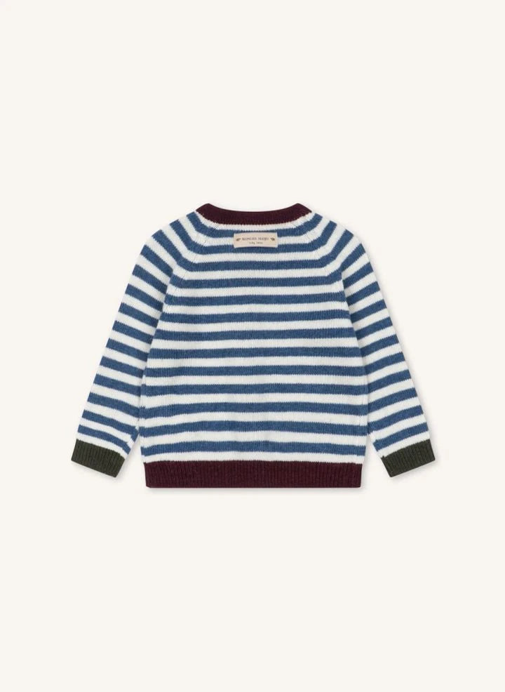 Konges Sløjd - Belou Striped Wool Cardigan | Blue