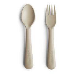 Mushie - Cutlery Set | Vanilla