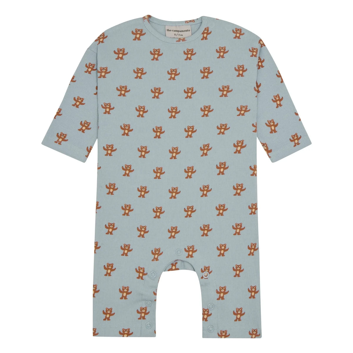 The Campamento - Teddy bear onesie | Light blue