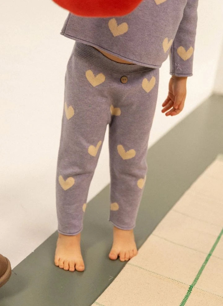 Bayiri - Amor Cœurs organic cotton pants | Lavender