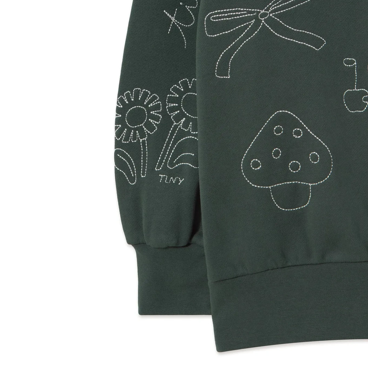 Tinycottons - Organic Cotton Mushroom Sweatshirt | Green