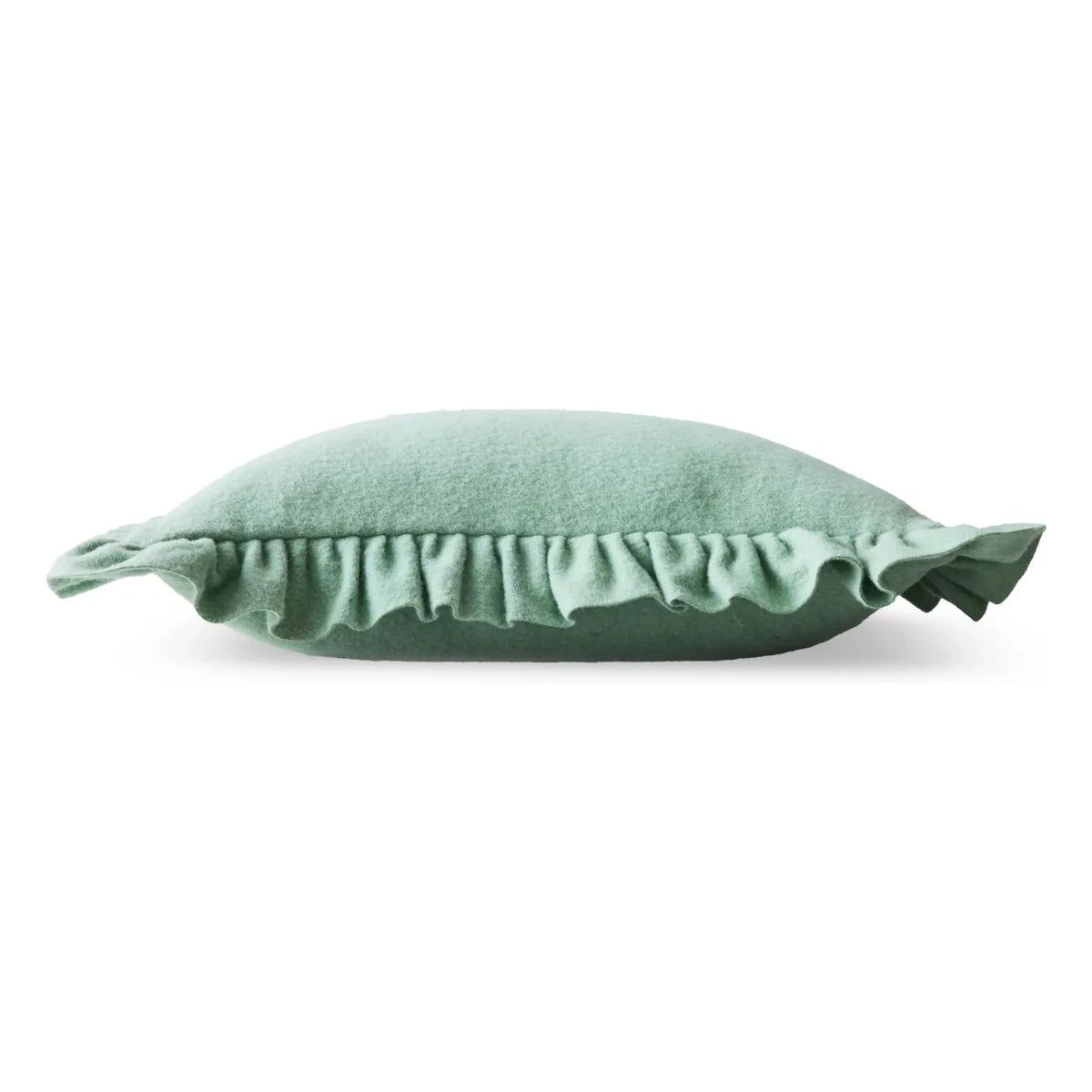 HKliving - Felt ruffled pillow | Mint Green