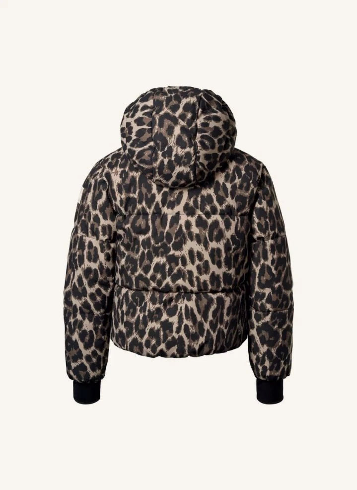Molo - Hansine Pro Leopard puffer jacket | Brown