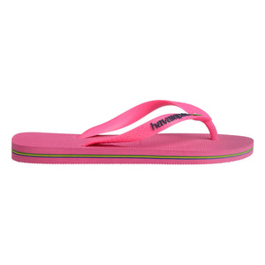 Havaianas - Brasil Logo Neon Flip Flops | Pink