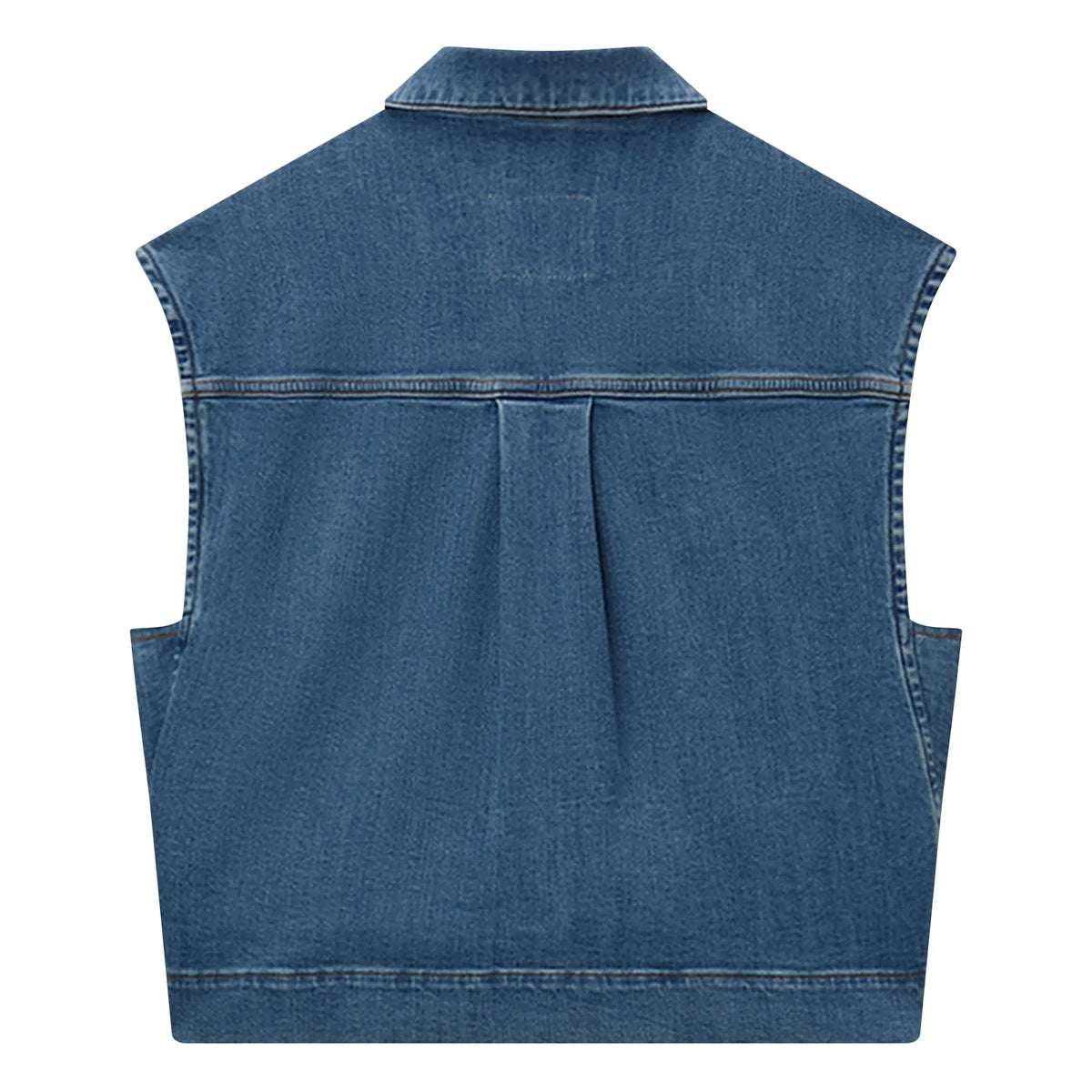 Pomandère - Sleeveless Denim Jacket | Blue