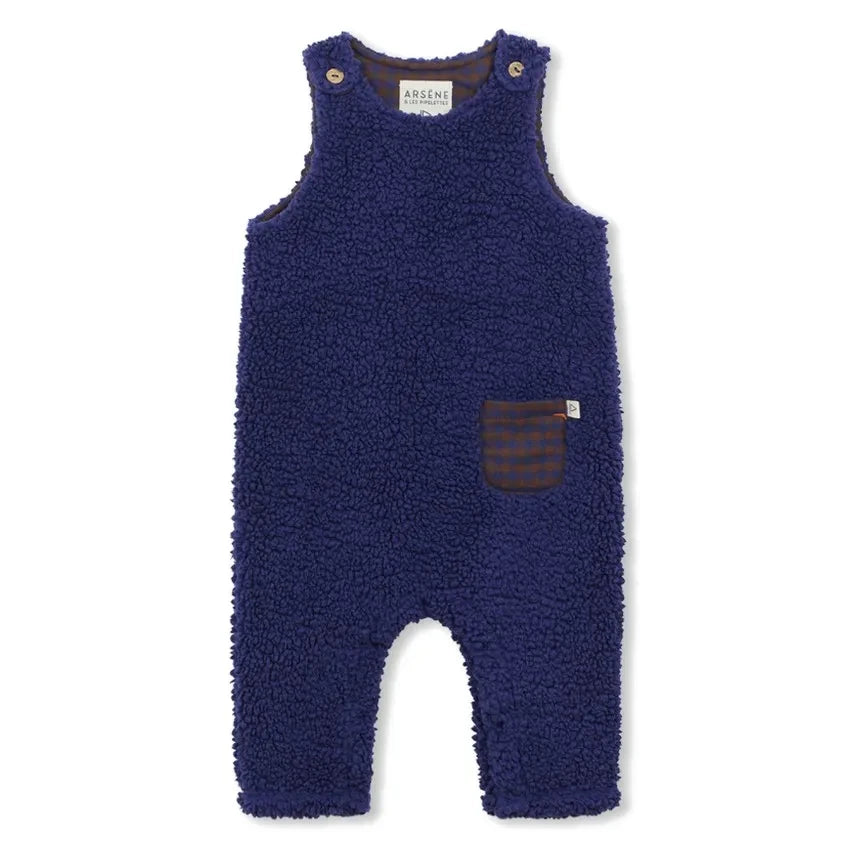 Arsène et Les Pipelettes - Sherpa-Style Dungarees | Navy