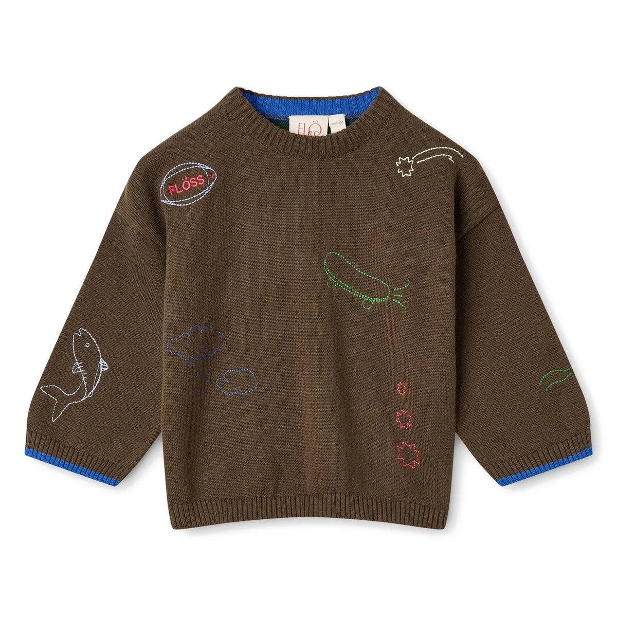 Flöss - Gustav Sweater | Brown