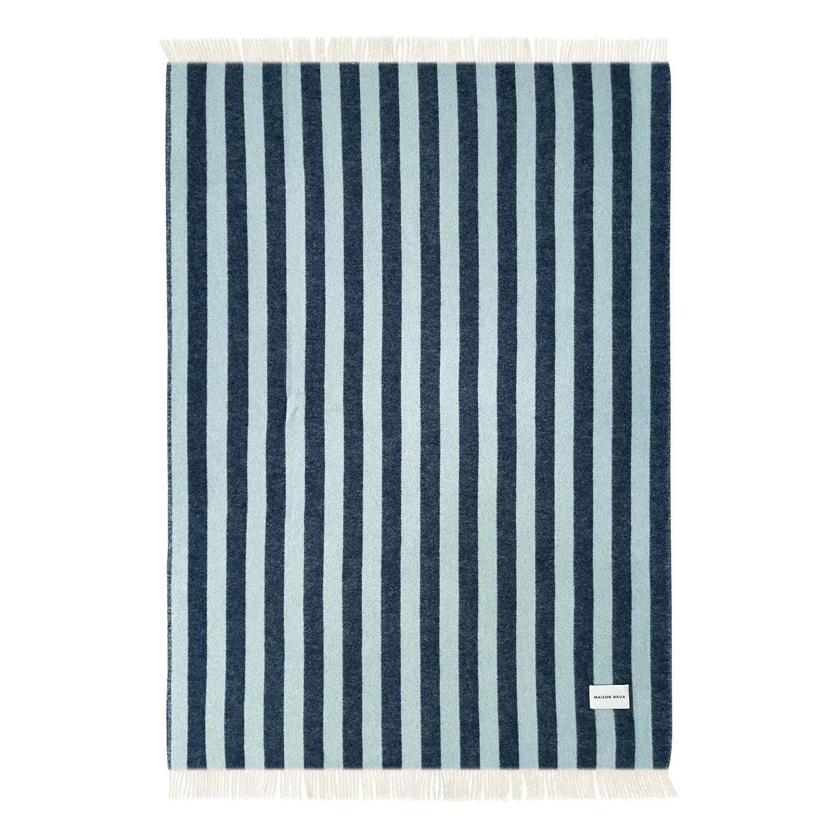 Maison Deux - Candy Wrap Wool Blanket | Navy Blue