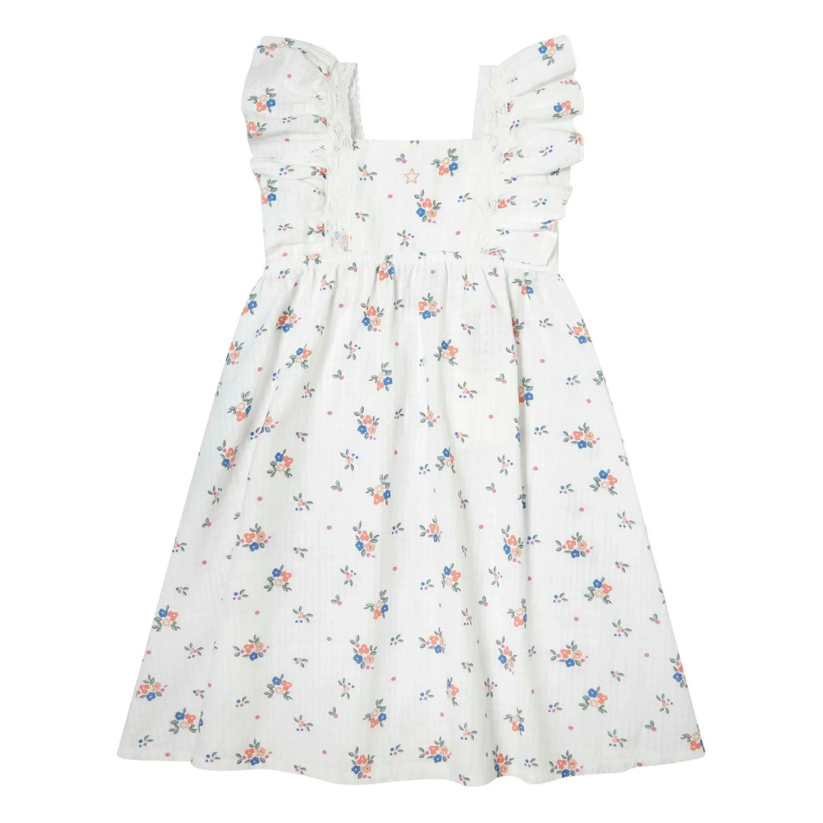 Tocoto Vintage - Floral Pattern Dress | White
