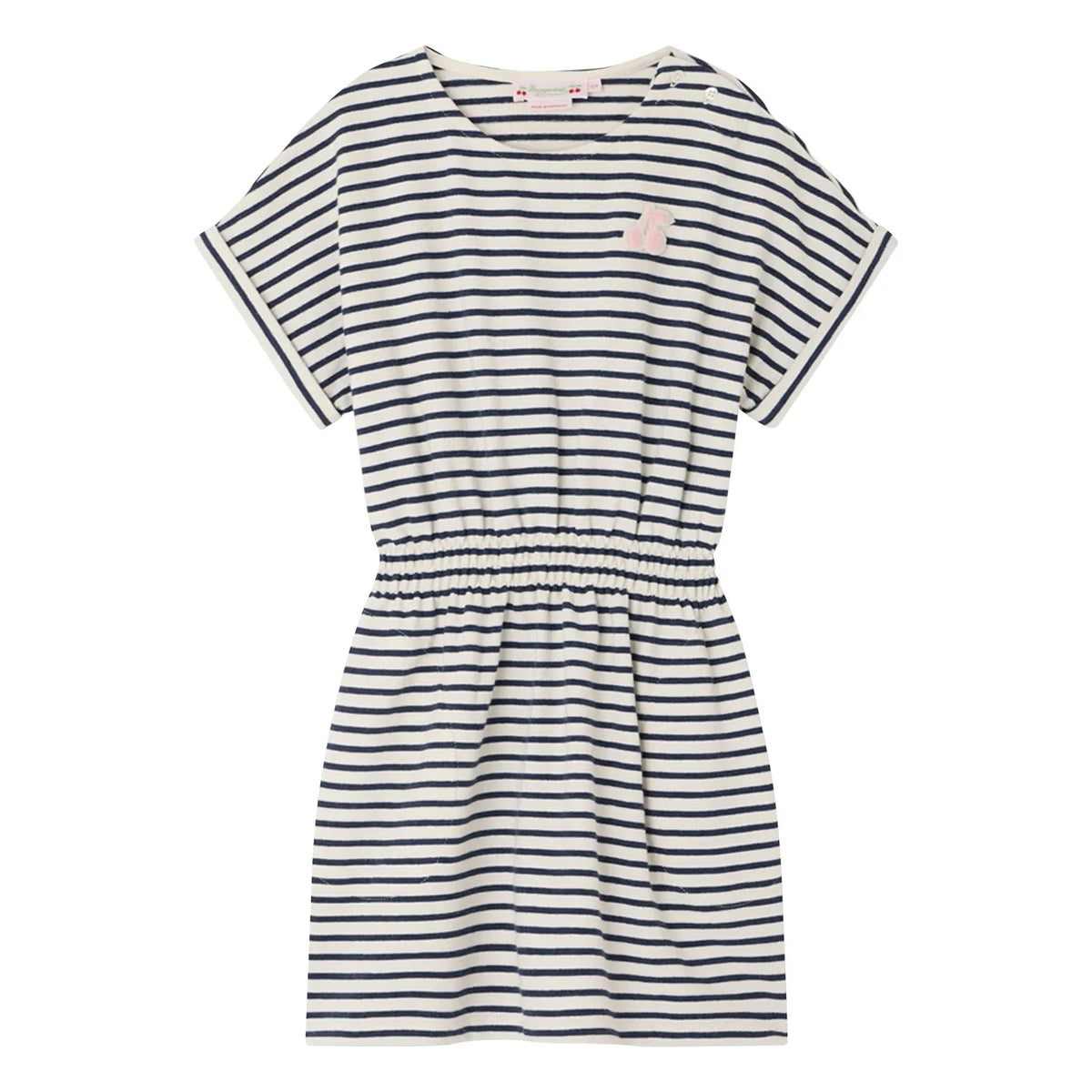 Bonpoint - Celima Striped Dress | Ecru