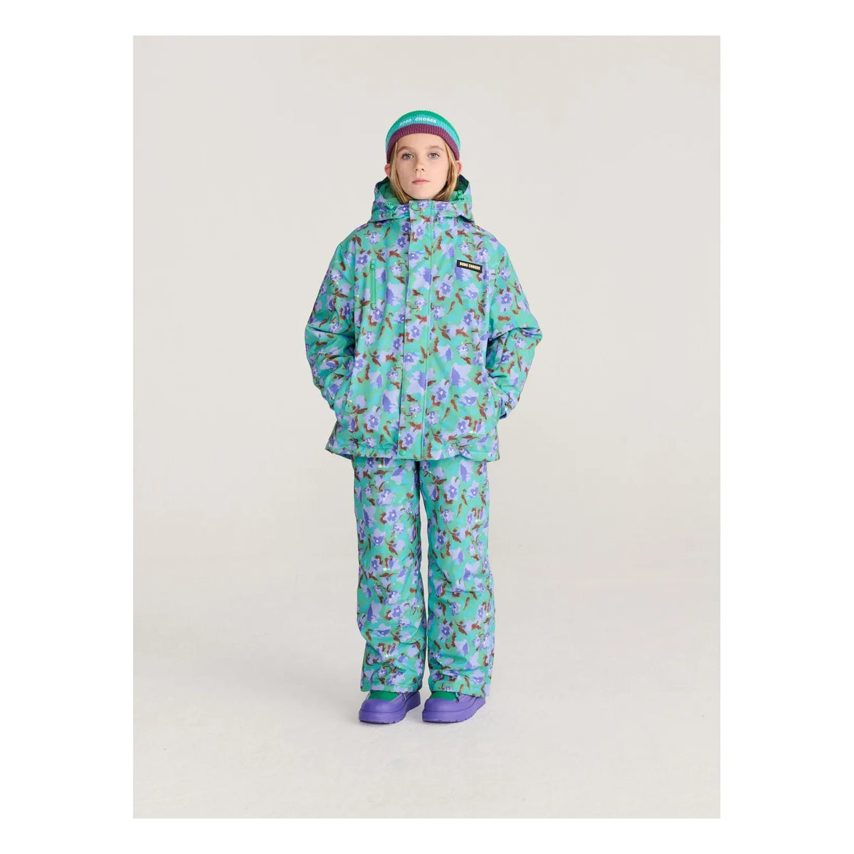 Bobo Choses - Fleurie Recycled Fiber Ski Jacket | Turquoise