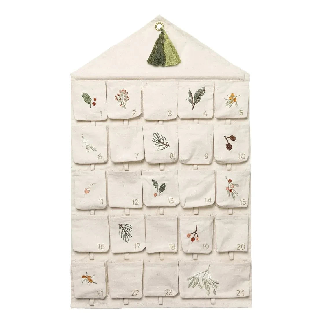 Fabelab - Yule Greens Organic Cotton Embroidered Advent Calendar