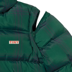 Tinycottons - Tartan Puffer Jacket | Green