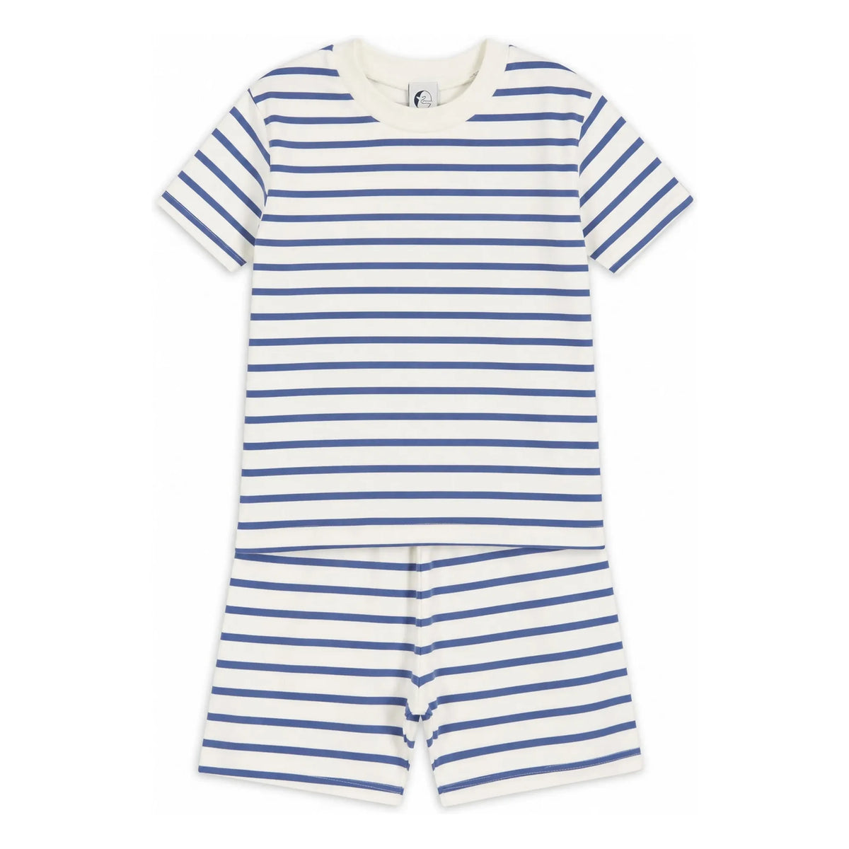 Sleepy Doe - Striped pajama shorts made of organic cotton | Navy