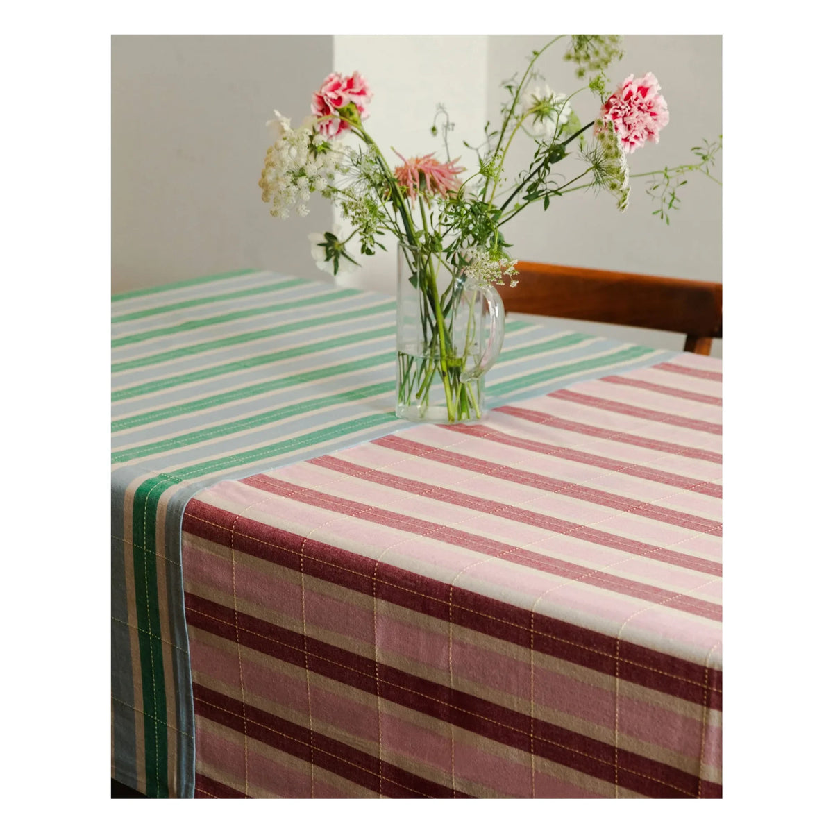 Tarta Gelatina - Organic Cotton Tablecloth | Green