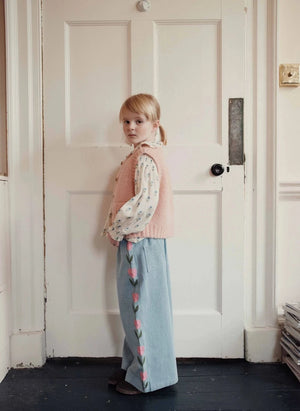 Emile et Ida - Sleeveless Alpaca Vest | Pink