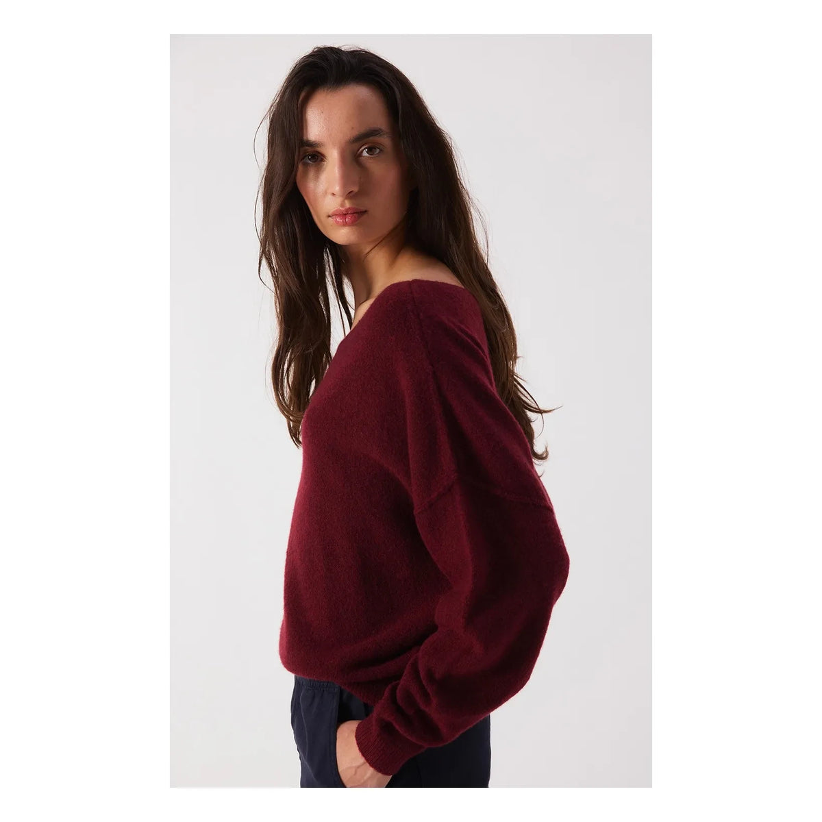 American Vintage - Damsville Wool Sweater | Cherry Wood