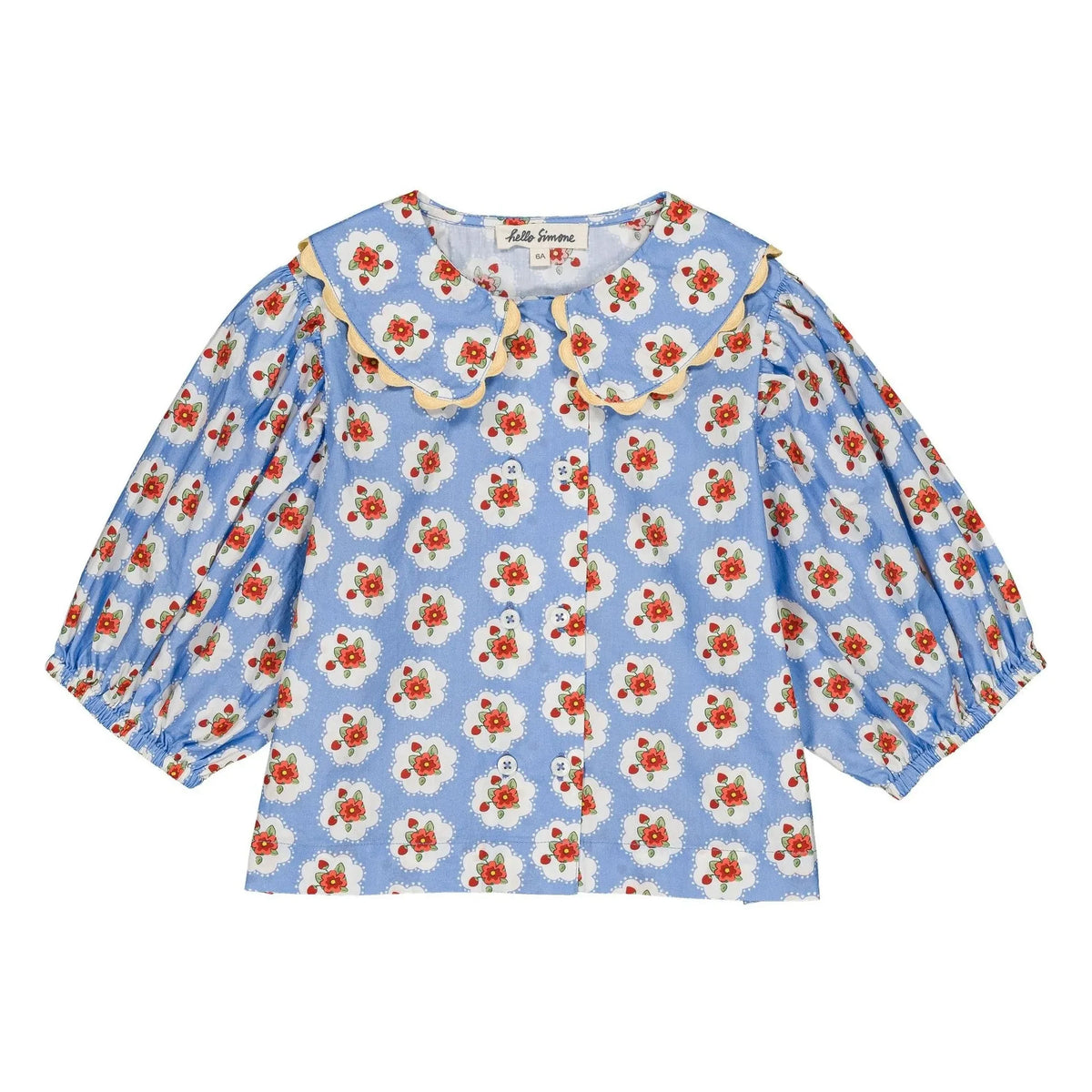 Hello Simone - Pia Floral Blouse | Blue