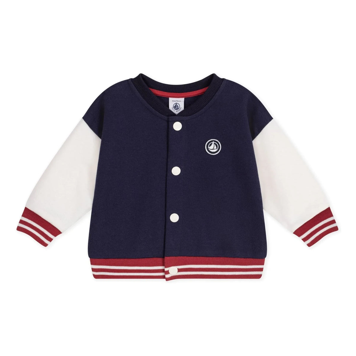 Petit Bateau - Organic Cotton Teddy Jacket | Night Blue