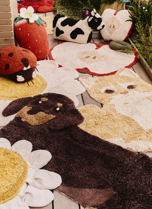 Lorena Canals - Jack the Dog Rug | Black