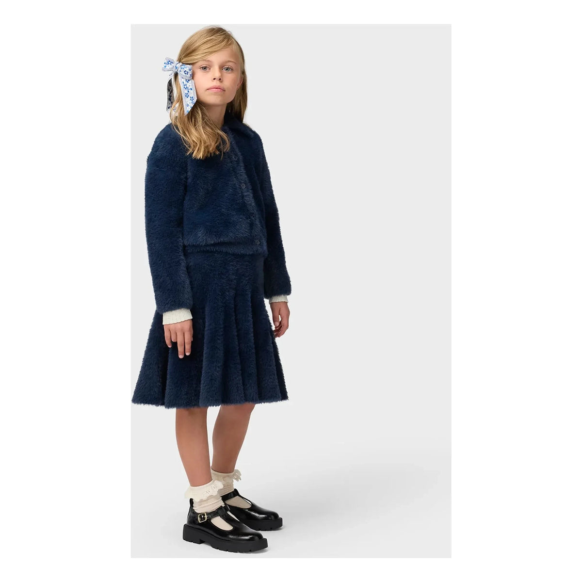 Molo - Gwen Faux Fur Jacket | Midnight Blue