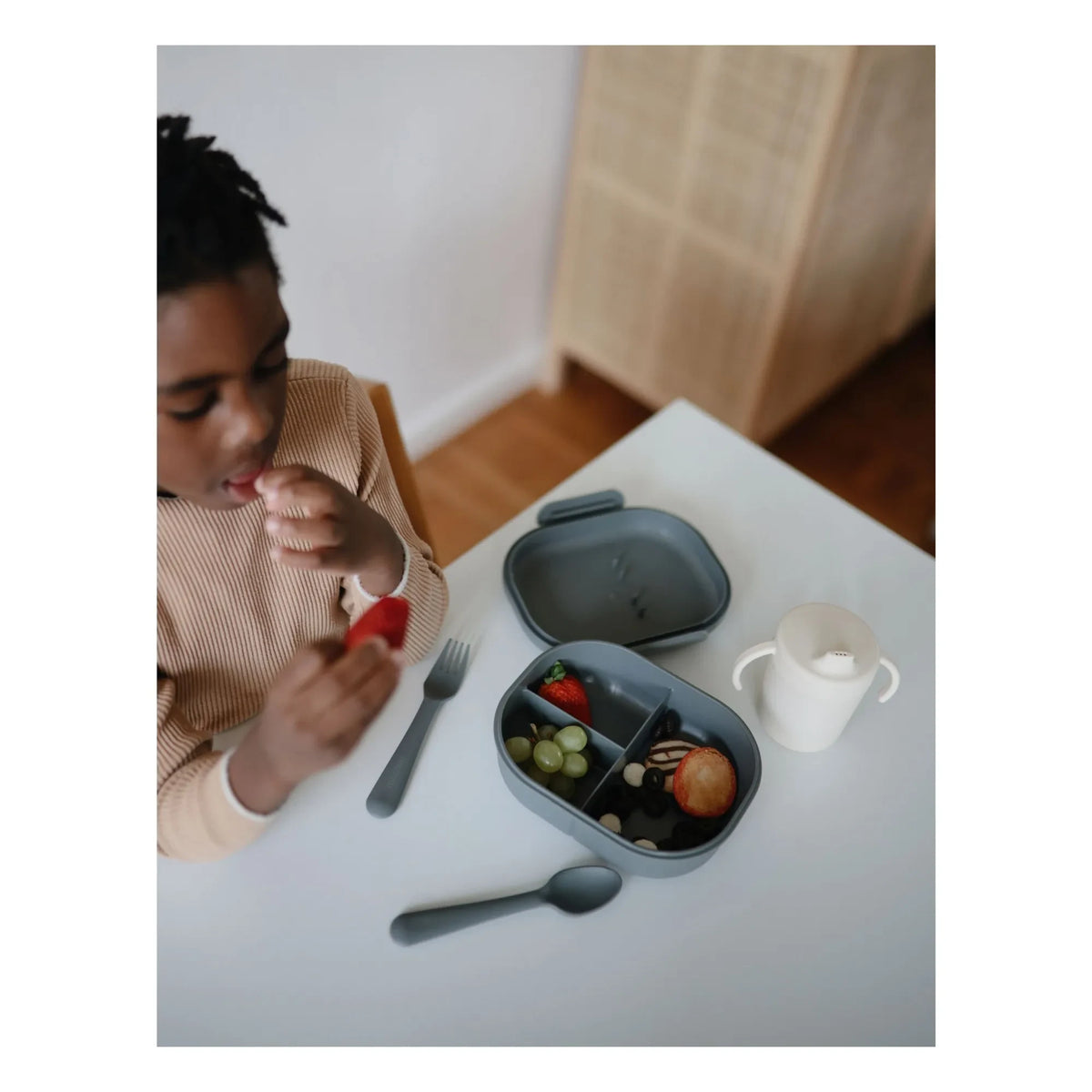 Mushie - Lunch Box | Blue