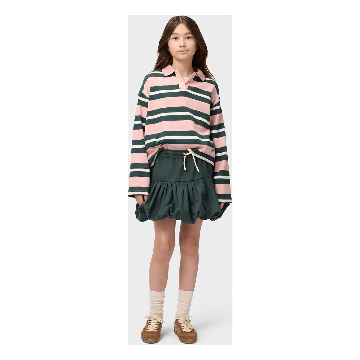 Molo - Striped Polo Mille Organic Cotton | Powder Pink