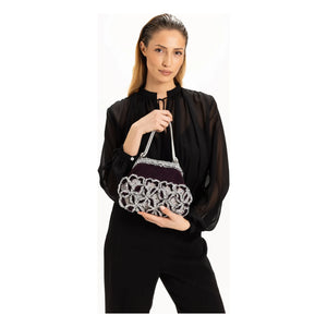 Nadia Dafri - Melike Clutch Bag | Burgundy
