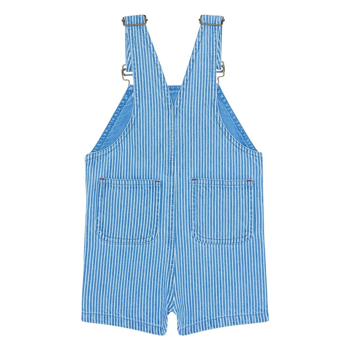 Bonton - Stylish Striped Denim Overalls | Blue