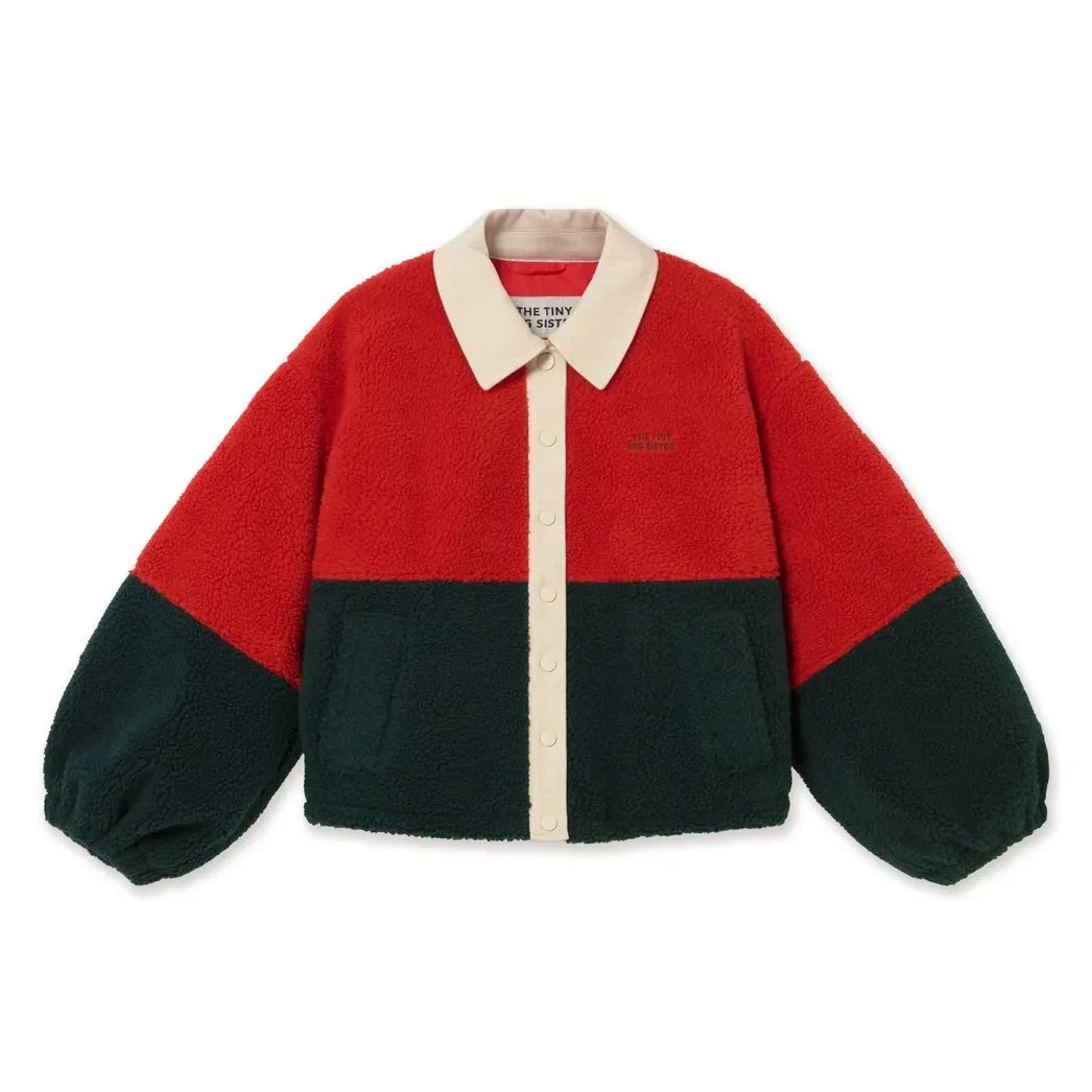 The Tiny Big Sister - Sherpa Jacket | Red