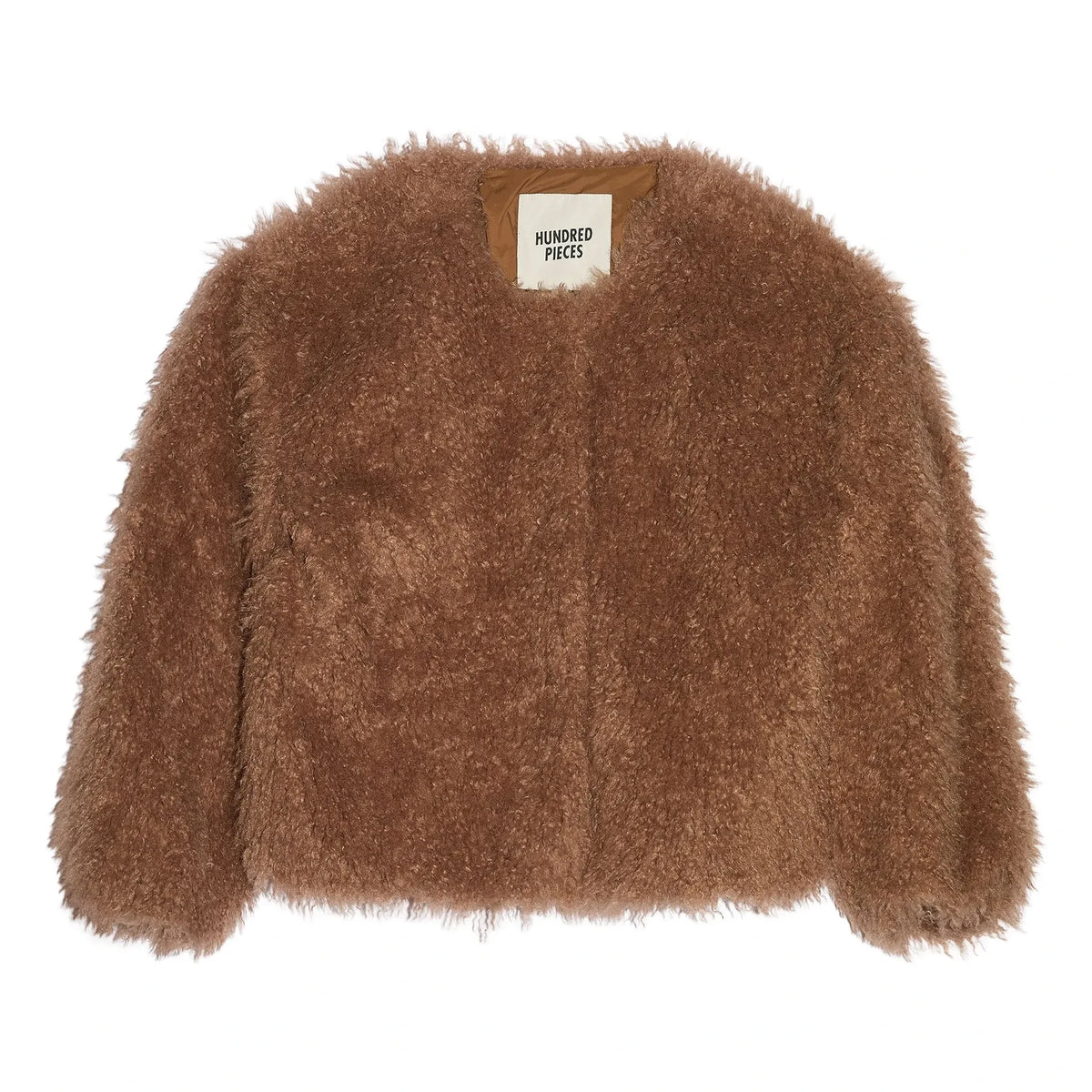 Hundred Pieces - Lucky Fur Jacket | Taupe Brown