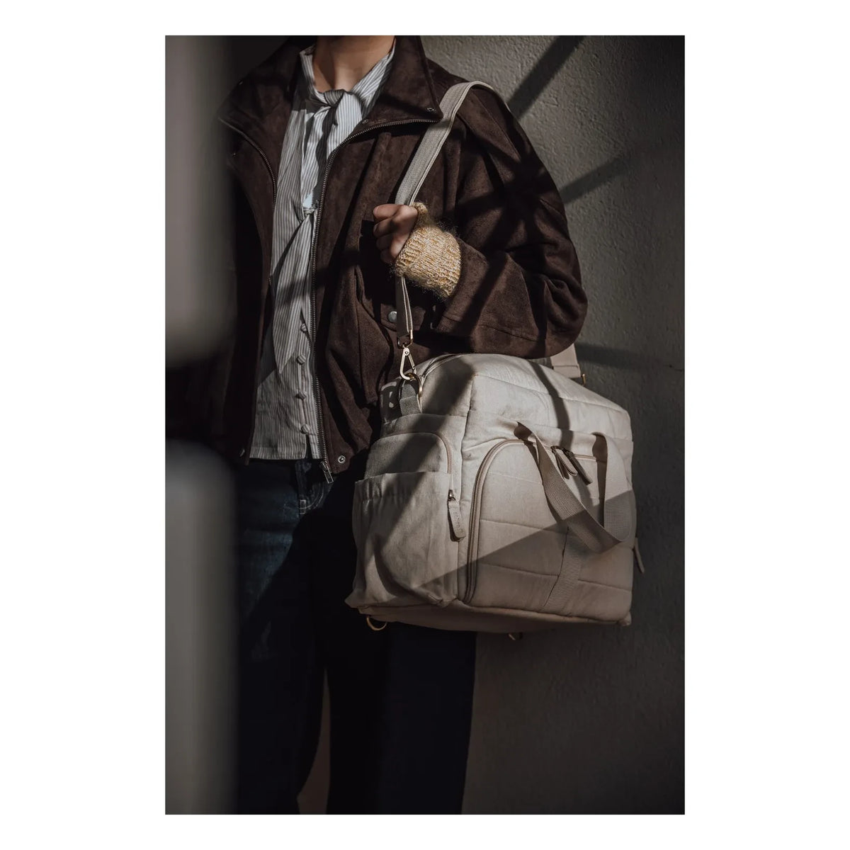 Sebra - On-the-Go Diaper Bag | Beige