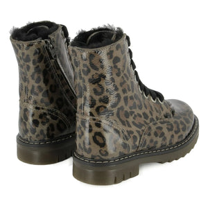 Pom d'Api - Sid Ranger Fur Leopard Boots | Brown