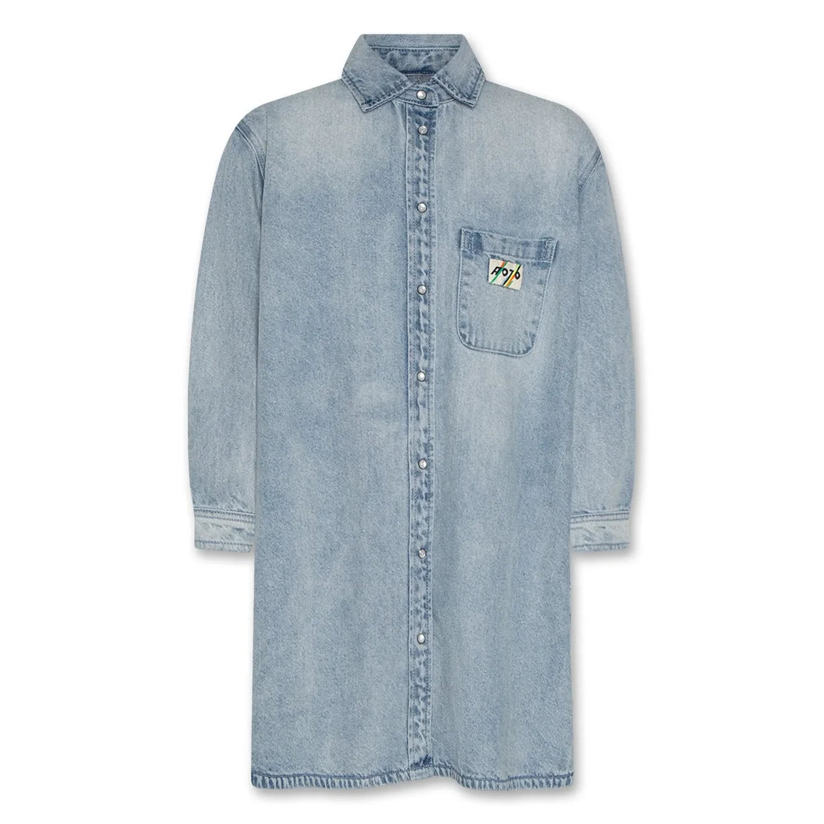 AO76 - Bani Denim Shirt Dress | Blue