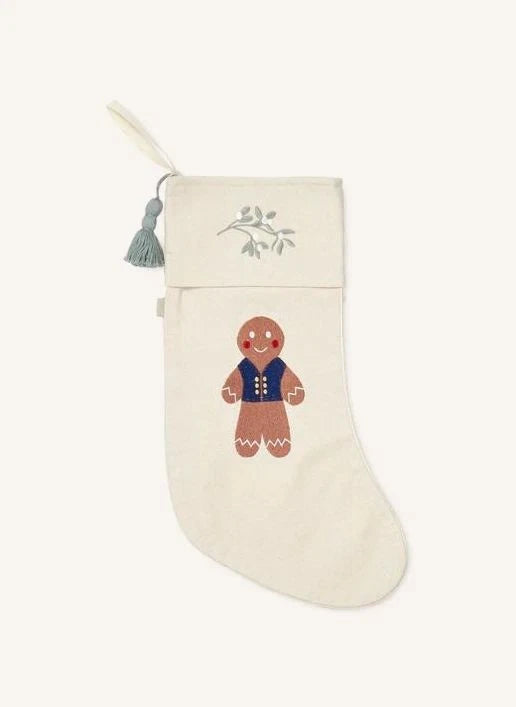 Cam Cam - Snowman Christmas Stocking | Ecru