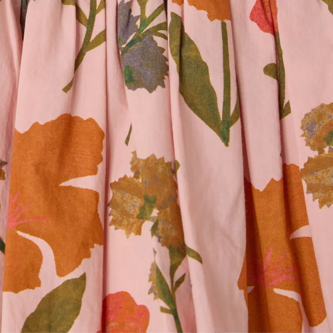 Bonpoint - Suzon Skirt Organic Cotton Flowers | Peach