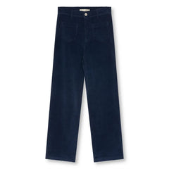 the new society - Ines Velvet Pants | Night Blue