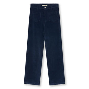 the new society - Ines Velvet Pants | Night Blue