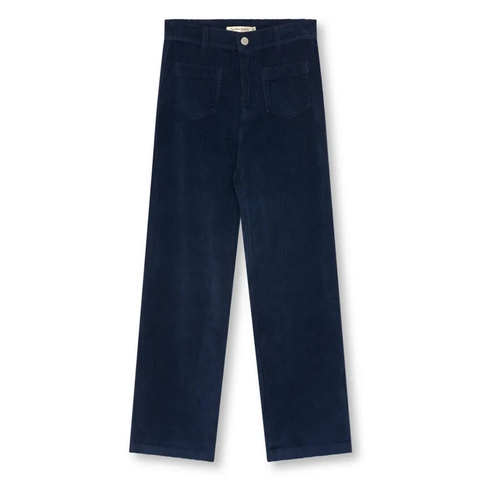 the new society - Ines Velvet Pants | Night Blue