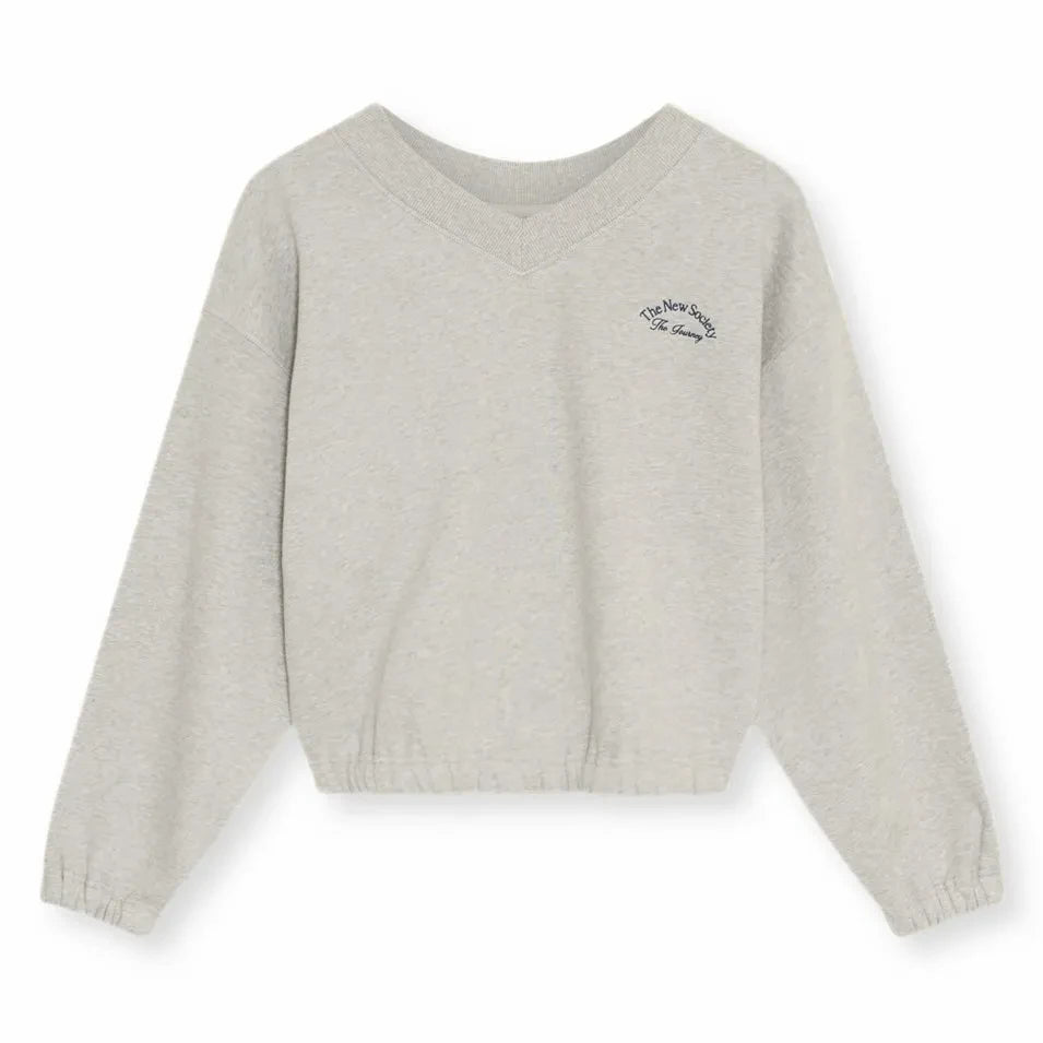 the new society - Mochi Cotton Sweatshirt | Gray