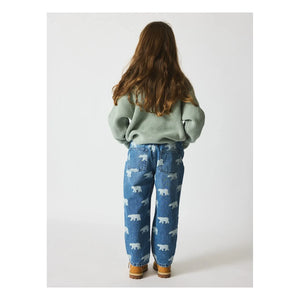 brunobruno nation - Dorethy AOP Organic Cotton Jeans | Blue