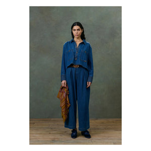 Louise Misha - Ylayana Denim Shirt - Women's Collection | Blue