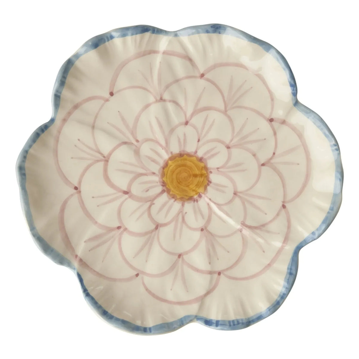 Rice - Lavender Flower Ceramic Plate