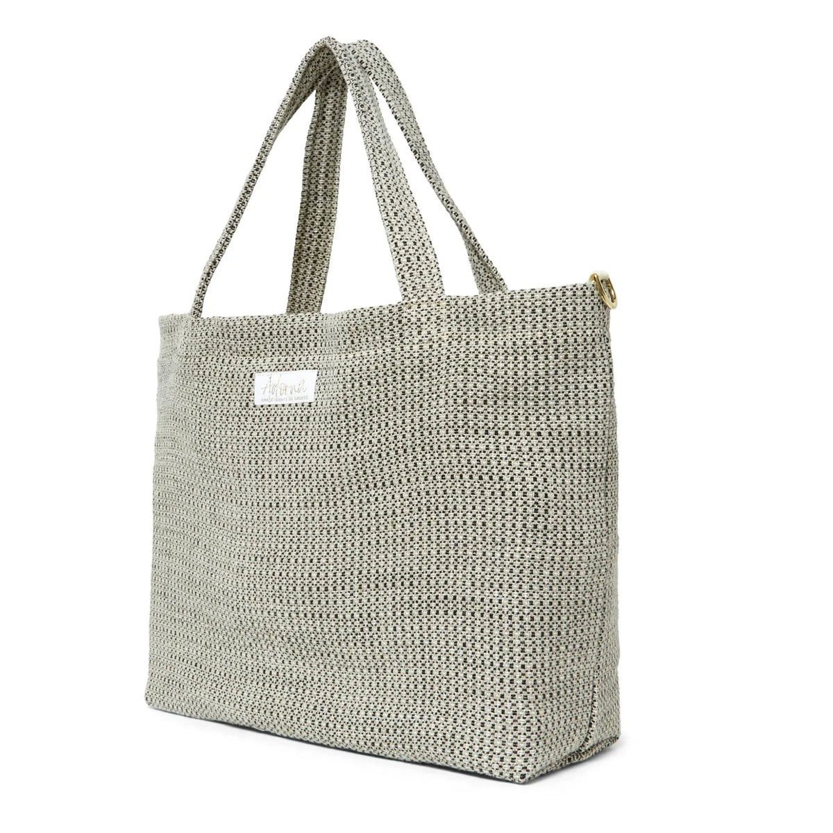 Adorna - Linen Tote Bag | Dark Gray