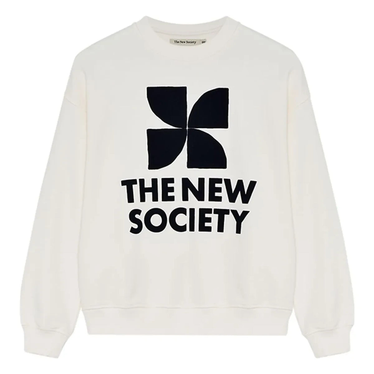 the new society - Cotton Sweatshirt | White