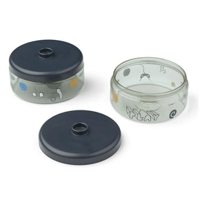 Liewood - Dominique Tritan Lunch Containers - Set of 2 | Play/Dusty Mint