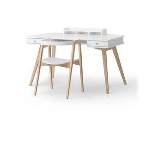 Oliver Furniture - Wooden Table and Chairs, 66 cm | White