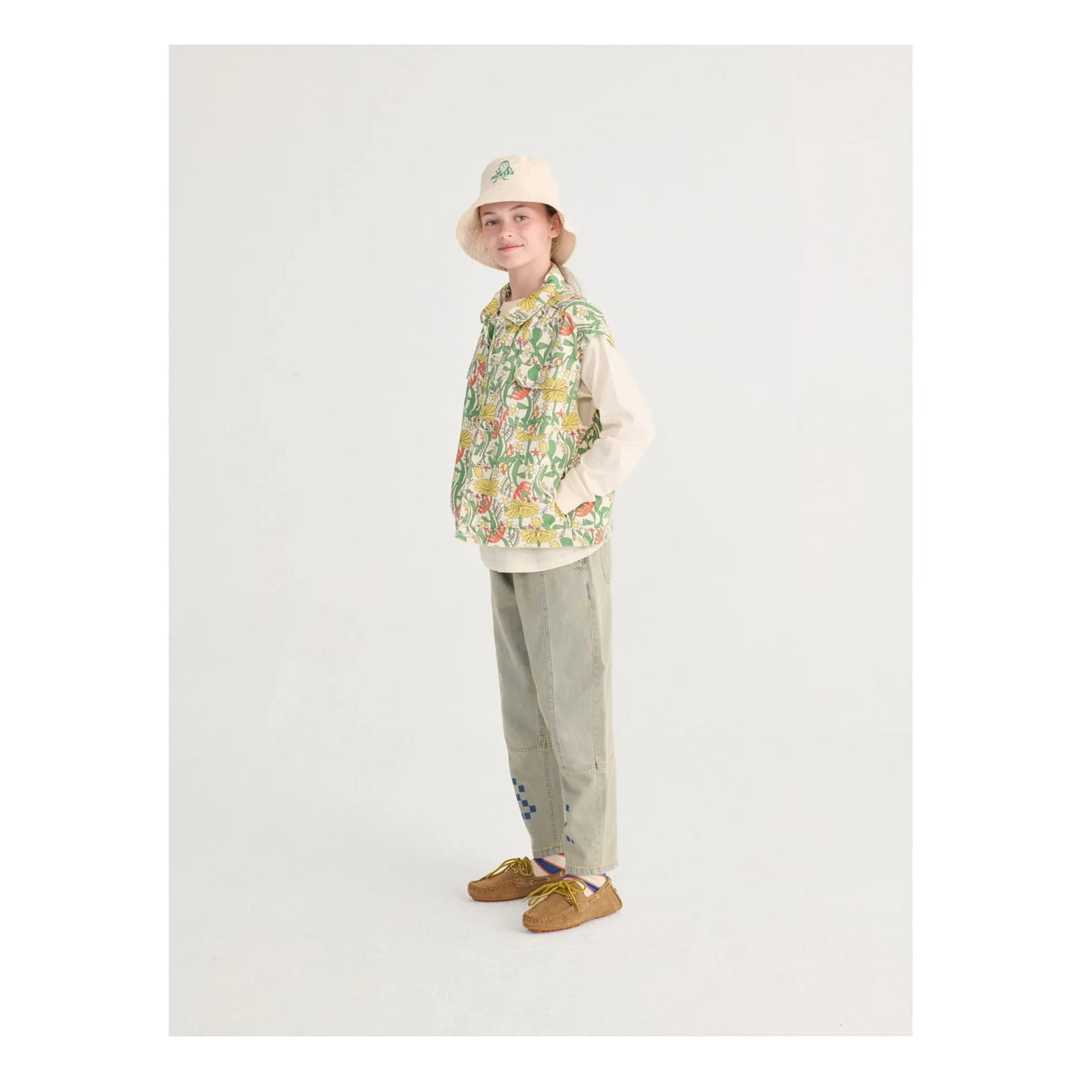 Bobo Choses - Pickles Recycled Fiber Reversible Bib | White