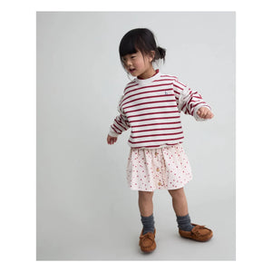 Búho - Mini Hearts Skirt | Pale Pink